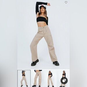 Lioness “Main Vice” Beige Cargo Pants – Size S / US 4 (NWT)